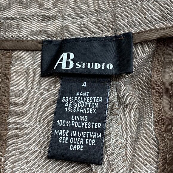 AB Studio Tan Short Sleeve Short Suit - Picture 8 of 8
